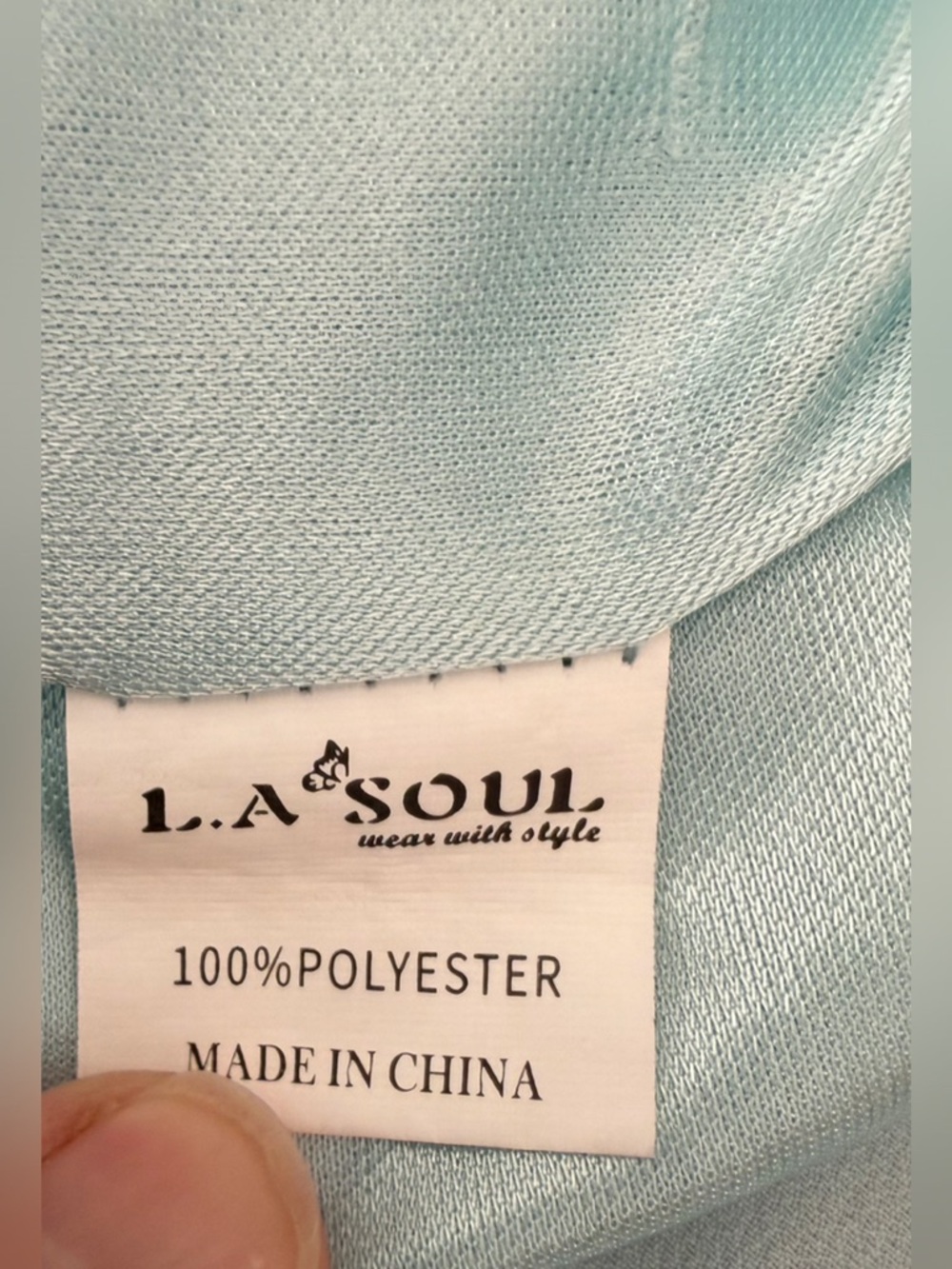 LA Soul - Light Blue Llama Print Dress - M - Picture 11 of 14